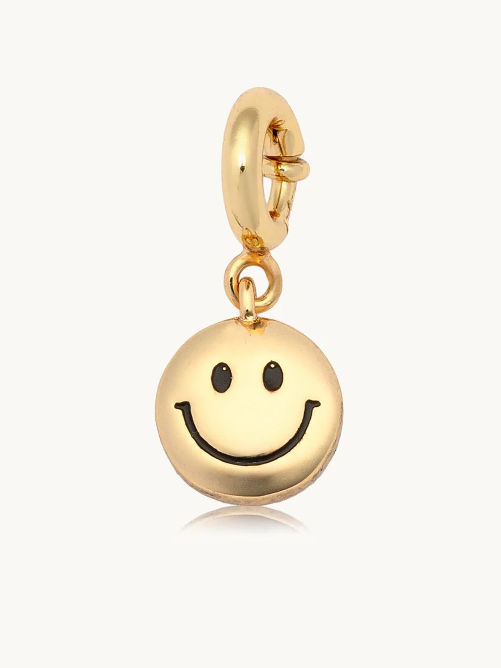 Little Words Project Gold Smiley Face Charm